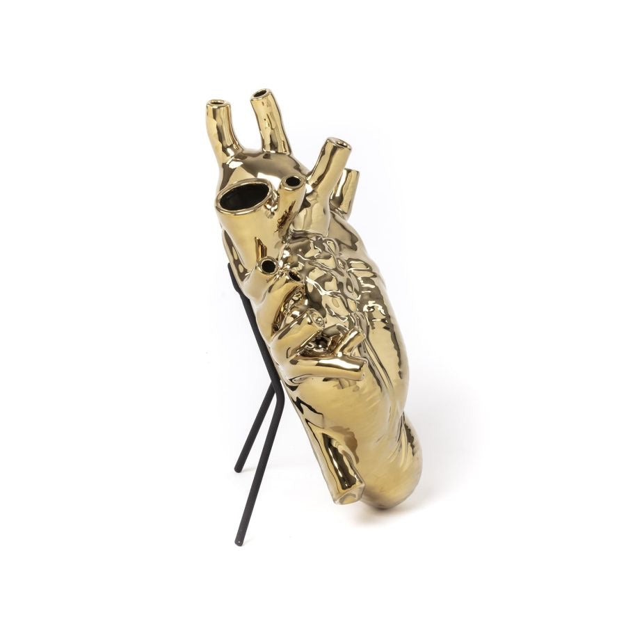 Amor en flor dorado - SELETTI